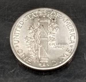 1936 MERCURY DIME AU