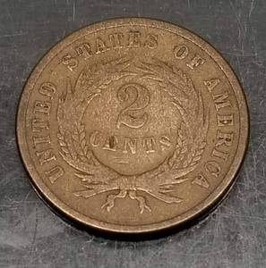 1865 US TWO CENT PIECE