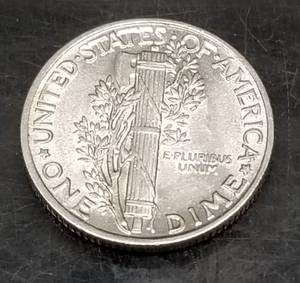 1941 MERCURY DIME UNC
