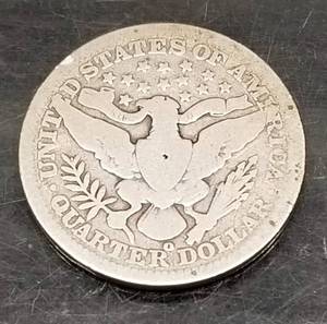 1908-O US BARBER QUARTER