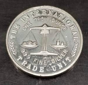 1 TROY OZ .999 FINE SILVER BUFFALO TRADE UNIT