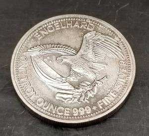 1 TROY OZ .999 FINE SILVER 1983 ENGELHARD AMERICAN PROSPECTOR