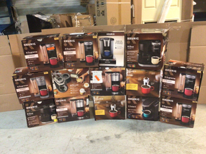 Pallet of Assorted Keurig Coffee Makers Various Sizes and  Conditions See Pictures