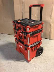 PACKOUT 22 in. Modular Tool Box Storage System by Milwaukee Customer Returns See Pictures