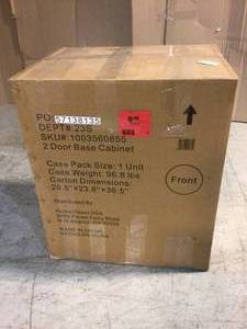 Heavy Duty Welded 18-Gauge Steel 5-Drawer Garage Base Cabinet in Black (28 in. W x 32 in. H x 21.5 in. D) by Husky Customer Returns See Pictures