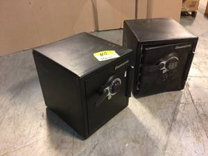 Lot of 2 Mixed Sentury Safe One Unit Without Keys  Customer Returns See Pictures