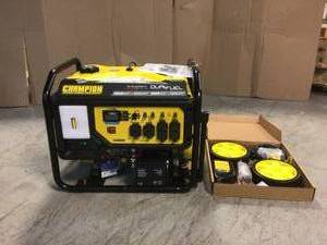 10,6258500-Watt Electric Start Gas and Propane Dual Fuel Portable Generator with CO Shield by Champion Power Equipment Customer Returns See Pictures