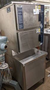 lot 89 image: 2013 Stainless Steel Commercial Groen Gas Steamer-59 x 22 x 55