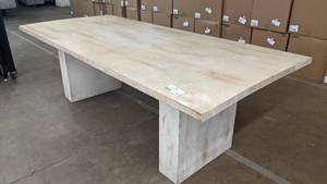 lot 136 image: Beautiful Dining Blonde Table-95.5 x 44 x 29.5