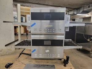 lot 02 image: Double Stainless Steel Commercial Ovention Ventless Conveyor Electric Oven (Used)