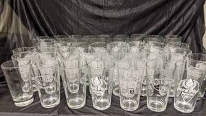 lot 309 image: 48 Assorted 16 Ounce Glasses- Saint Paul Brewing, Fulton, & Bent Brewstillery
