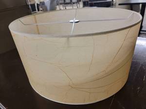 lot 195 image: Three Beautiful Light Shades NEW in Box 23 x 13 x 23