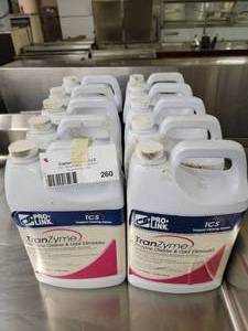 lot 260B image: 10 1 Gallon Jugs of Tranzyme Enzyme Cleaner & Odor Eliminator