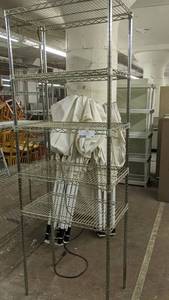 lot 207 image: Stainless Steel Commercial Shelf 87 x 18 x 30