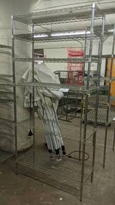 lot 208 image: Stainless Steel Commercial Shelf 87 x 18 x 30