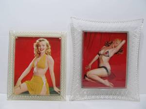 lot 18 image: 2 Vintage 1950s-60s Framed Marilyn Monroe Prints in Frames