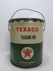lot 34 image: Vintage TEXACO 5 Gallon GreaseOil Can 