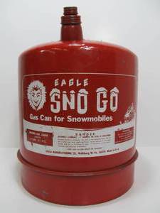 lot 35 image: Vintage Eagle SNO GO Snowmobile OilGas Can