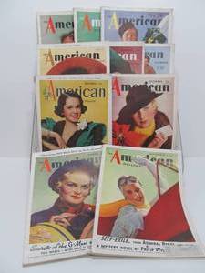 lot 50 image: Lot of Old Vintage1930s THE AMERICAN Magazines