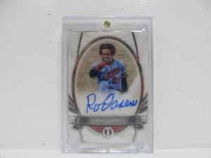 lot 62 image: Topps Cooperstown Collection ROD CAREW Autographed Baseball Card