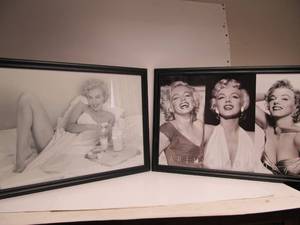 lot 103 image: 2 Large MARILYN MONROE Framed Prints