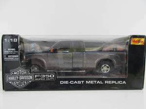 lot 166 image: Large Diecast Metal Ford f-350 Pickup - Harley Davidson Edition