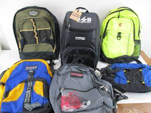 lot 169 image: Group of Backpacks etc