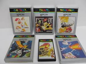 lot 192 image: Lot of 6 Vintage Emerson Arcadia-2001 Video Games 