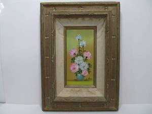 lot 218 image: Original Floral Bouquet Still Life Oil on Canvas Painting Signed L. Rossi