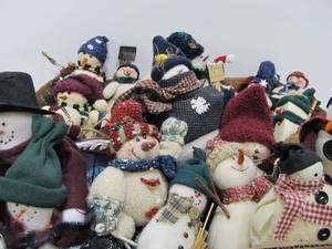 lot 227 image: Large Collection of Snowmen