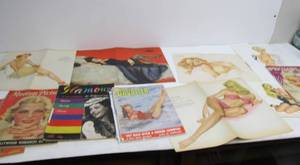 lot 262 image: Lot of 1930s-50s Pinups & Magazines