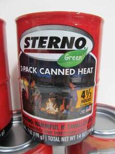 lot 70 image: 7 Brand New STERNO Canned Heat 2-Packs