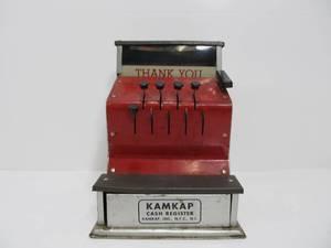 lot 270 image: Working Vintage Kamkap Toy Cash Register