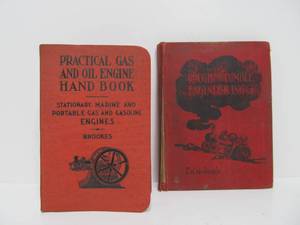 lot 272 image: 2 Antique Early 1900s Hardcover Books on Gas Engines