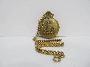 lot 279 image: Vintage Majestime Swiss Made 17 Jewel Pocket Watch wAutomobile Case