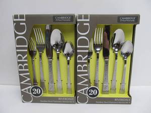 lot 285 image: 2 Brand New Sets of Cambria Flatware