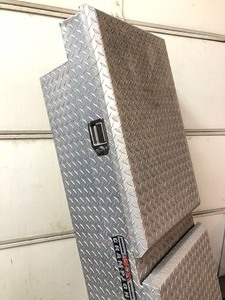 lot 3 image: DELTA Champion Aluminum Full Sized Truck Bed Tool Box