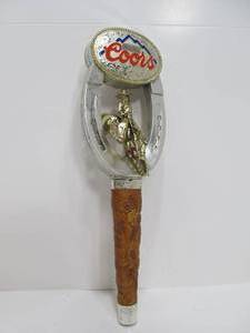 lot 306 image: Hard to Find Vintage COORS Rodeo Cowboy Beer Tap Handle
