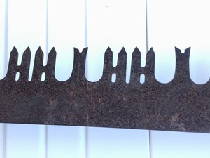 lot 339 image: LARGE Antique 2-Man Crosscut Saw
