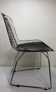 lot 331 image: Herman Miller Style Chrome Mod Wire Chair