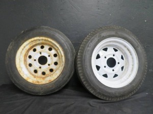 lot 8 image: PAIR OF TRAILER TIRES