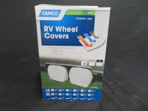 lot 21 image: NEW IN BOX RV WHEEL COVERS