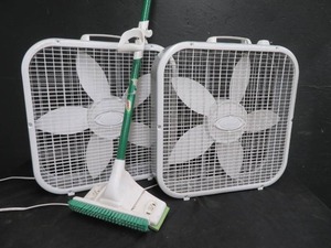 lot 32 image: 2 LASKO BOX FANS  MOP