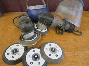 lot 37 image: 2 PORTER CABLE VARIABLE SPEED RANDOM ORBIT SANDERS
