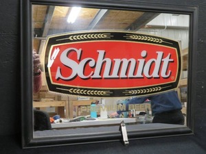 lot 70 image: SCHMIDT BEER SIGN AND BOTTLE OPENER