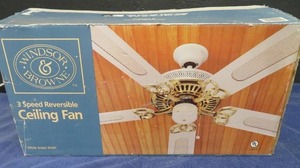 lot 118 image: WINDSOR & BROWNE 3-SPEED REVERSIBLE CEILING FAN