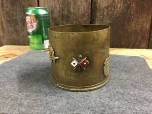 lot 10 image: WW2 392nd Bomber Group Artillery Shell - Trench ART