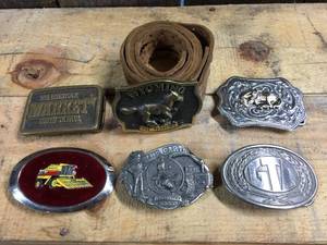 lot 18 image: Rodeo - Farm Belt Buckles