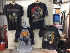 lot 68 image: 4 Vintage Rock-N-Roll T-Shirts