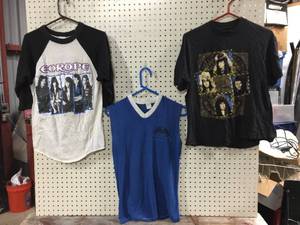lot 69 image: 3 Vintage Rock-N-Roll T-Shirts